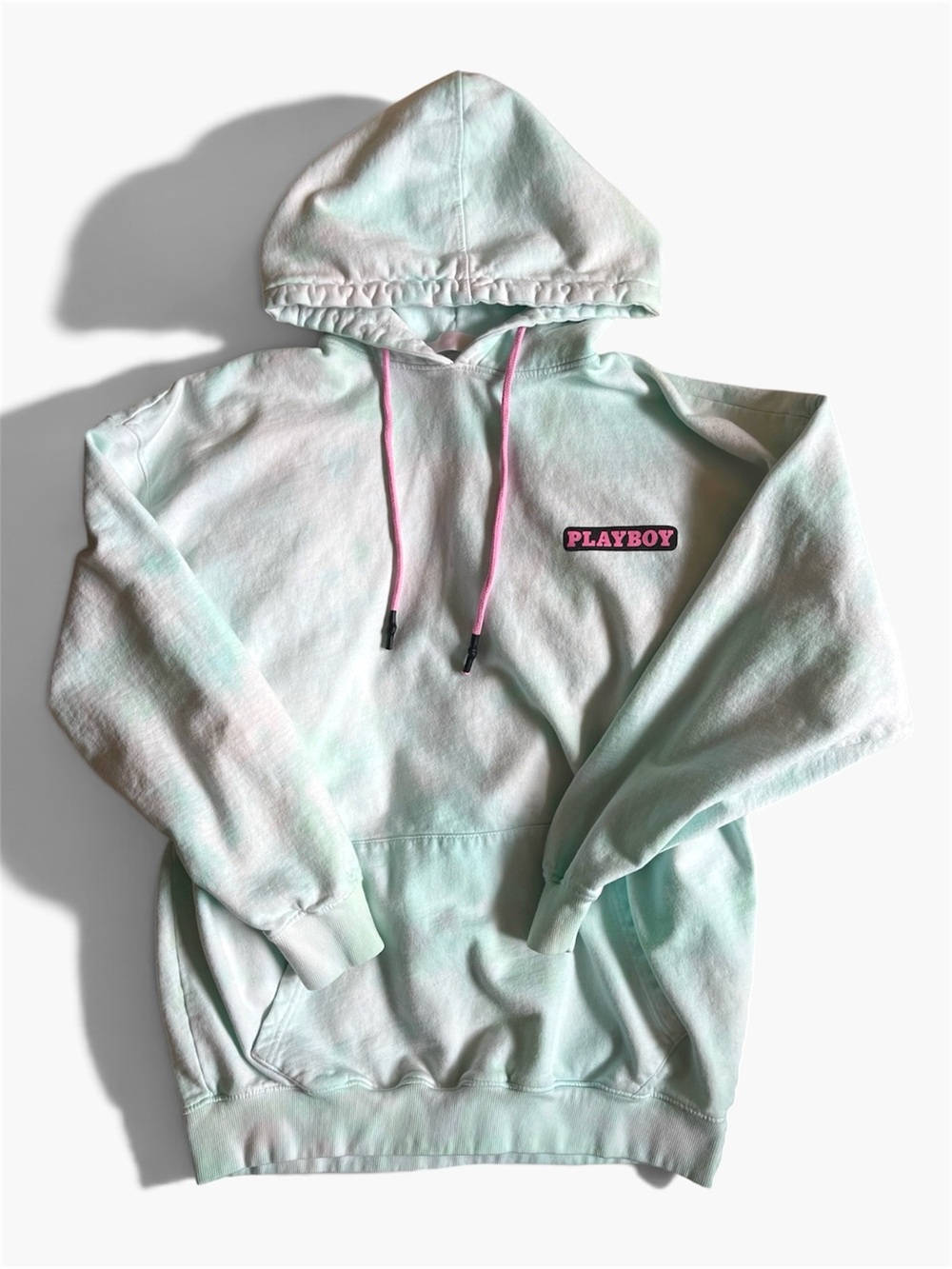 Playboy x Missguided Oversized Tie Dye Hoodie Dress